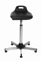 Omega zit-sta stoel uit roestvaststaal (inox / rvs) stuks